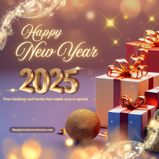 Happy New Year! 🎉 I’m so grateful for all the love and support you’ve shown us this year. Your kindness and loyalty have made 2024 so special. Here’s to a new year full of sweet moments and joy. Thank you for being part of this journey! 💕